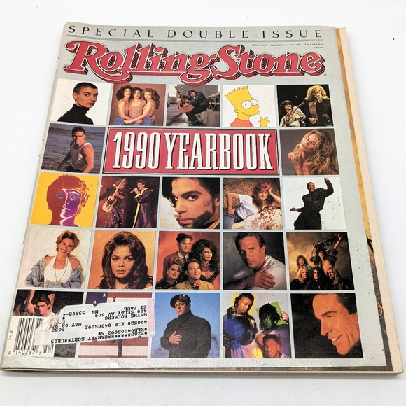 Rolling Stone Magazine Covers Yearbook Double Issue Lot of 4- Years 1989-1992 - Picture 5 of 12